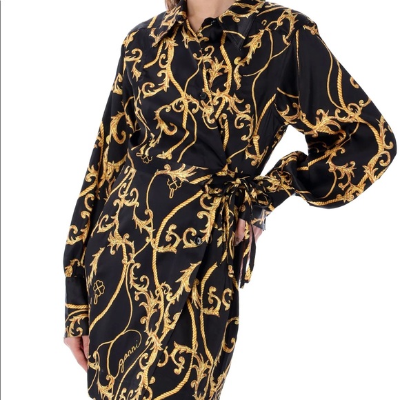 Ganni Black Mini Dress - Picture 2 of 11